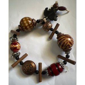Artisan Stretch Wood Bracelet